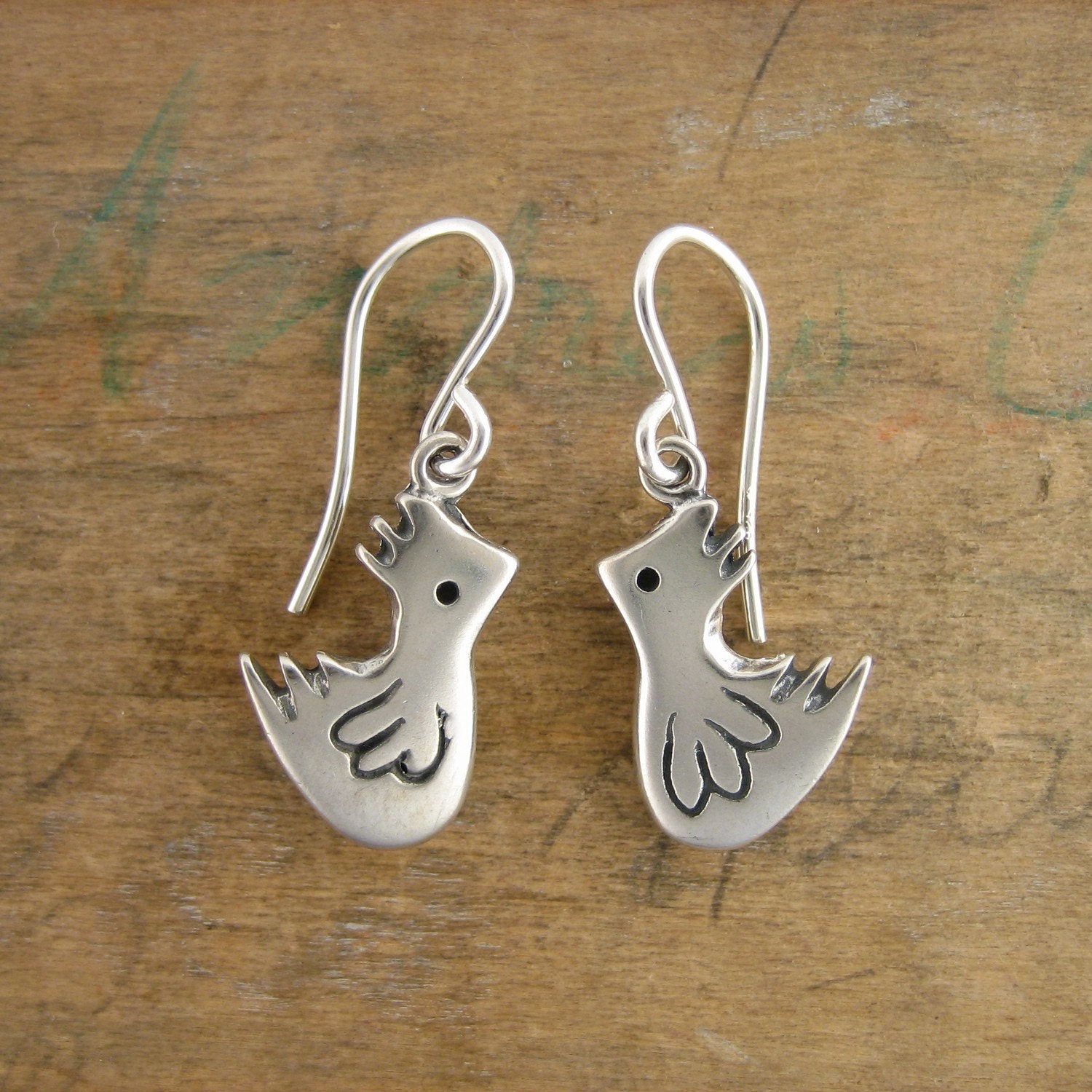 Cluck-Cluck Chicken Earrings