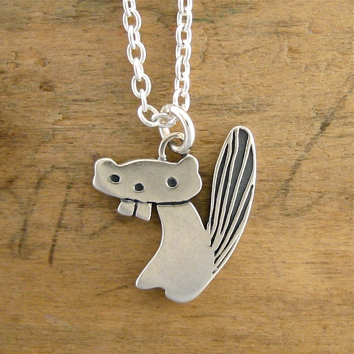 Tiny Beaver Necklace