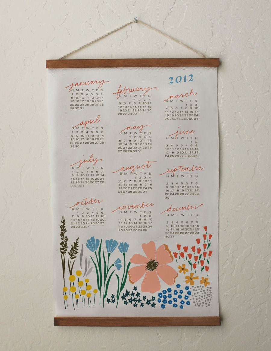 2012 Floral Calendar