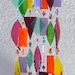 Kirks Glass Art Fused Stained Glass Wind Chime windchime - Parrot Tulip