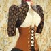 Size XL Black with Copper Diamond Cropped Jacket