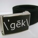 geek (black) cotton WEB BELT
