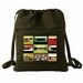 cassettes (khaki green) cinch sack style BACKPACK