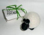 Lulu's Stabby Pocket critter -Needle felt Sheep decoration