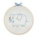 KIT embroidery elephant wall art