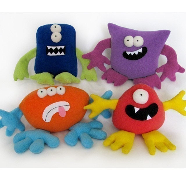 Monsters Mix and Match Plushies Pattern PDF INSTANT DOWNLOAD