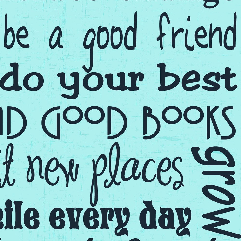 Inspirational positive thoughts matted print 5x7