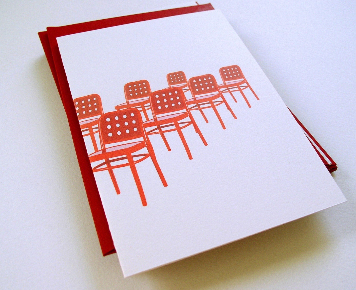 red chairs notecard