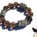 Smoky Quartz Bali Bead Bracelet