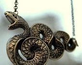 Snake Necklace - Brass