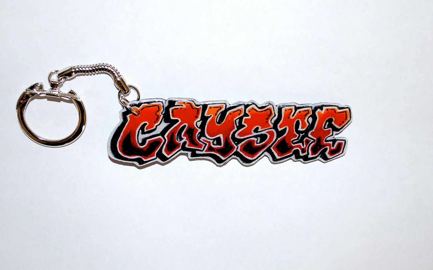 Graffiti Custom Keychain by beebles