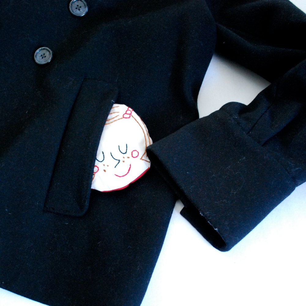 Happy Couple Embroidered Pocket Hand-Warmers