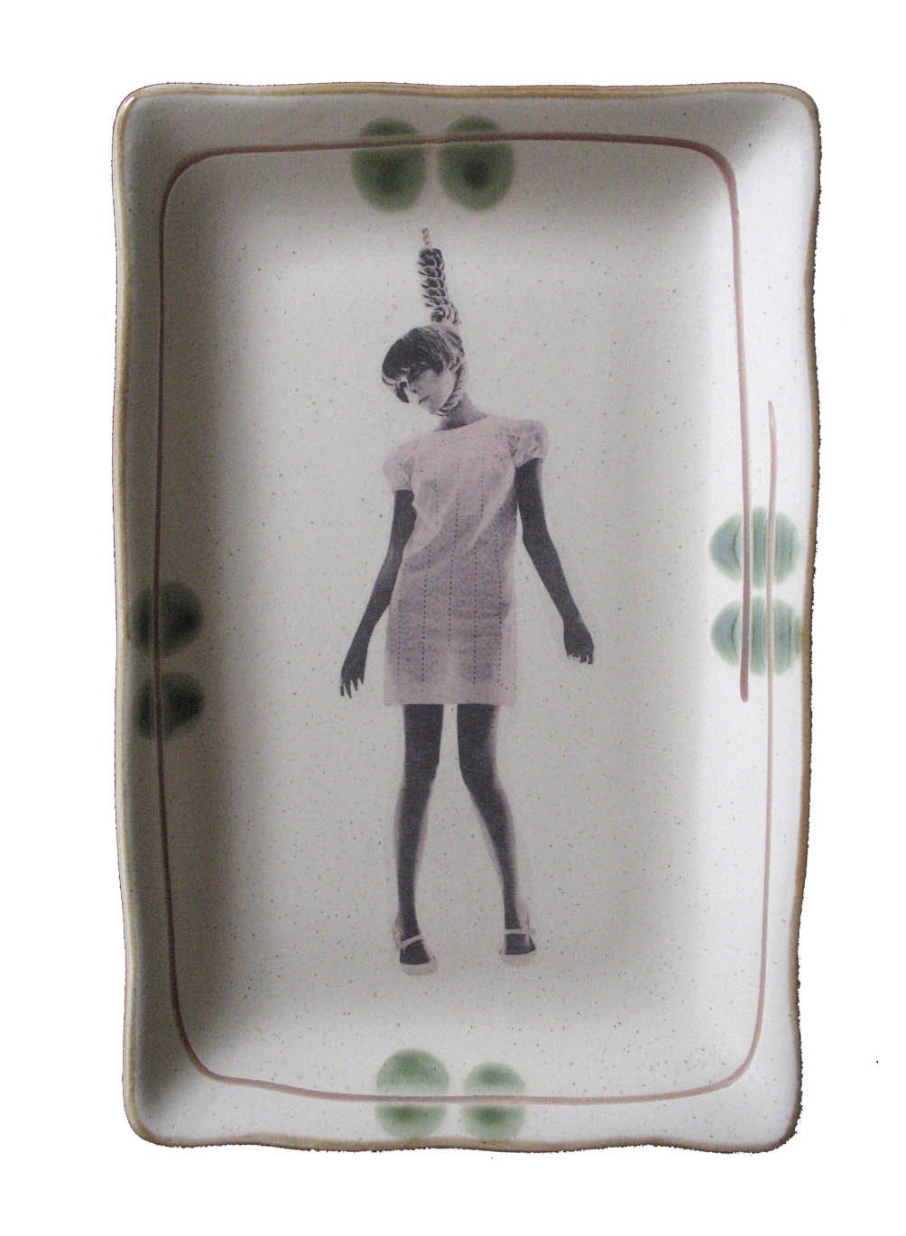 Mini Dress Model Vintage Artist Plate