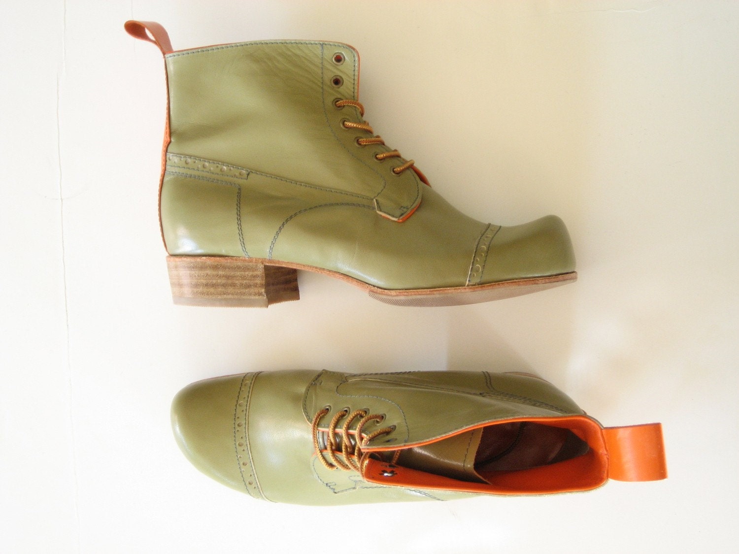 Leather Ankle Boots-Custom and Handmade