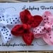 Basic Toddler Hair Bow Trio - Polkadot Ladybug - Red, Pink and White