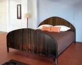 Steel Arch Bed with Wood Finish in King Size