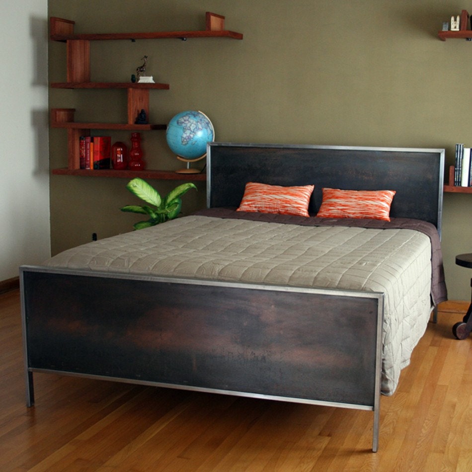 Steel Panel Bed - Platform King Size