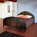 Steel Arch Bed with Wood Finish in King Size