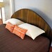 Steel Arch Bed with Wood Finish in King Size