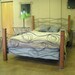 Wood Grain Bed of Steel and Cedar