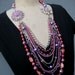 SALE Vintage Multi Strand Repurposed Statement Necklace