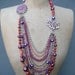 SALE Vintage Multi Strand Repurposed Statement Necklace