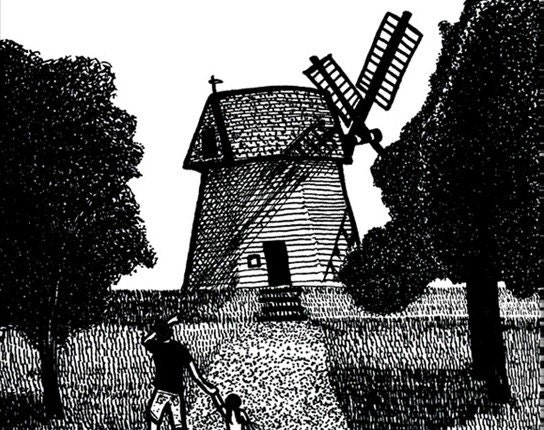 Windmill Print