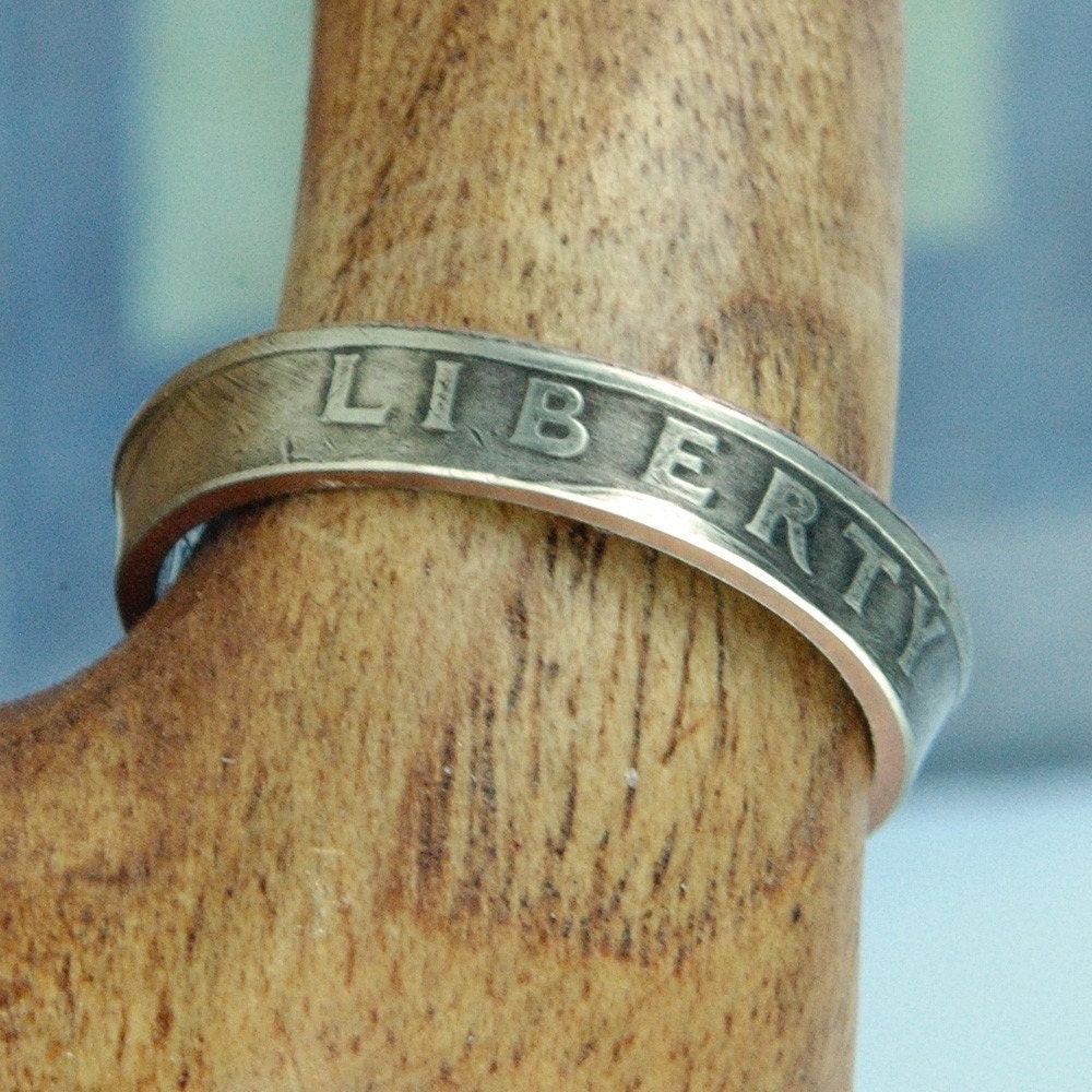 Quarter Ring, Handmade from Genuine US Coin, Unisex