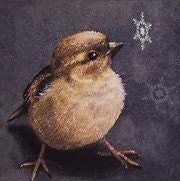 Sparrow Bird Bookmark from Original Art  Melody Lea Lamb