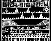 following seas