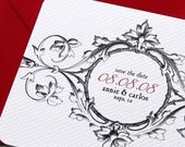 Black and white Save the Date cards set of 25