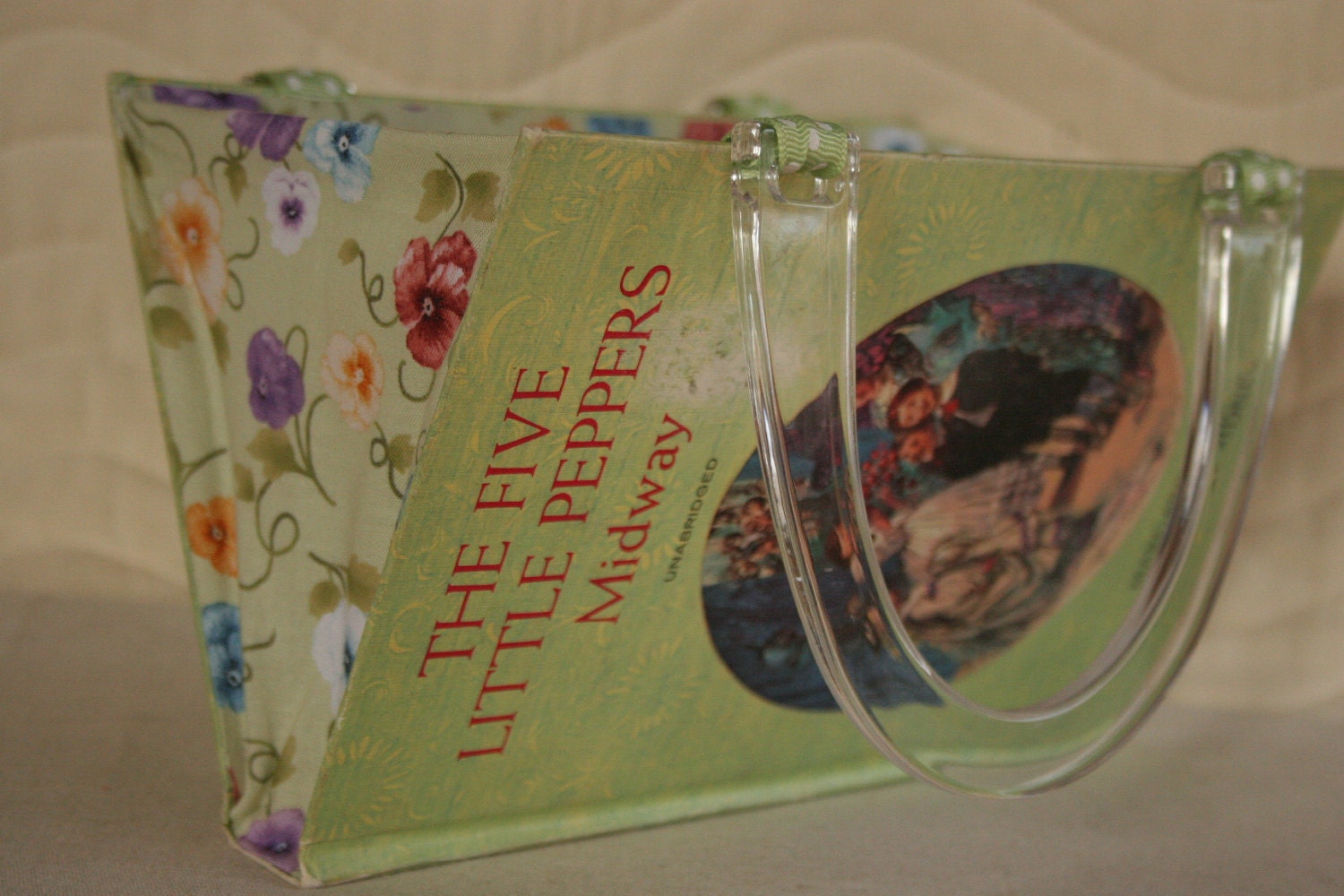 The Five Little Peppers..SALE......Book Purse