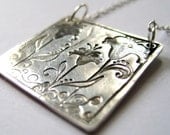 Fine Silver Pendant Necklace Iris Trio