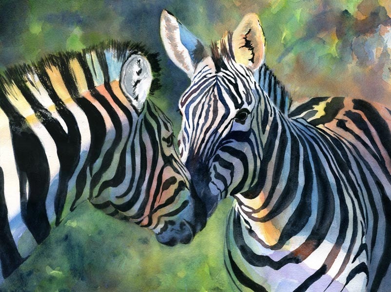 Zebra Art Safari Africa Wildlife Nature Art Print