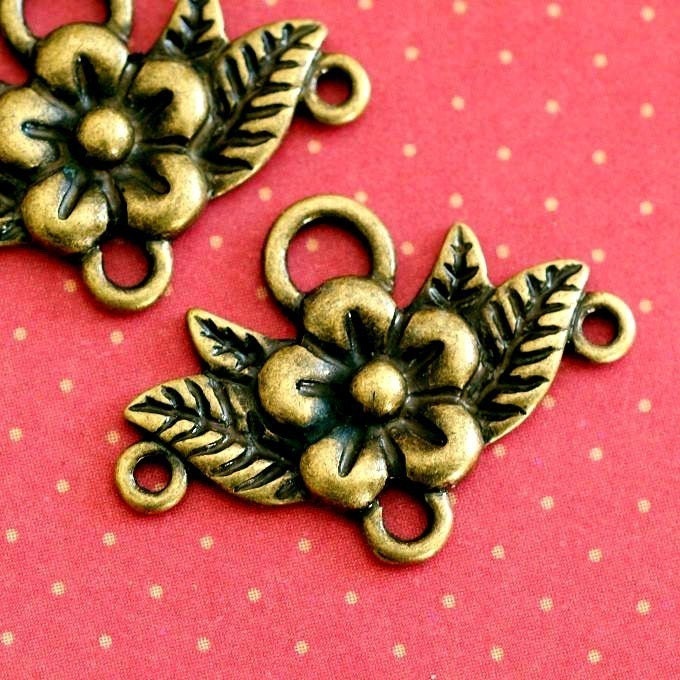 Sale 6pcs Antique Bronze Filigree Connector EA9731Y-AB