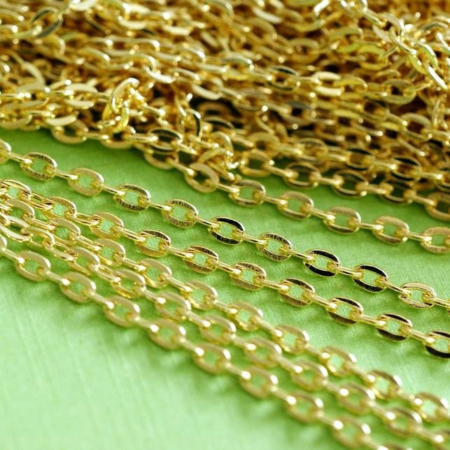 5 Feet Golden Finish Cross Chains 002-G
