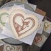 Deer Heart Stickers in Harvest Colors