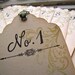 Wedding Escort Card Vintage Inspired Tag Elegant Swirls