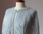 DOLCE - Grey Lace Knitted Capelet
