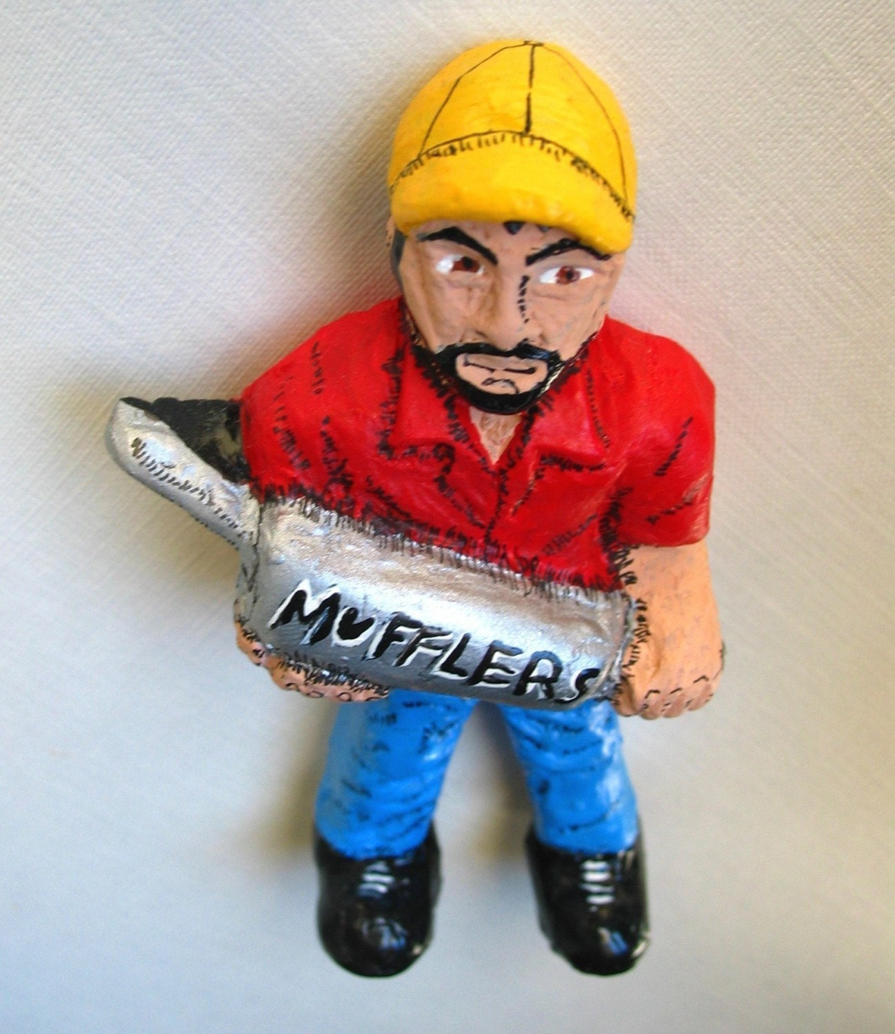 Muffler Man Roadside Attraction Art Magnet
