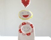 Rolling Valentine - Ceramic Sculpture - LAST ONE