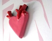 Pink Anatomically Incorrect Heart  Pin