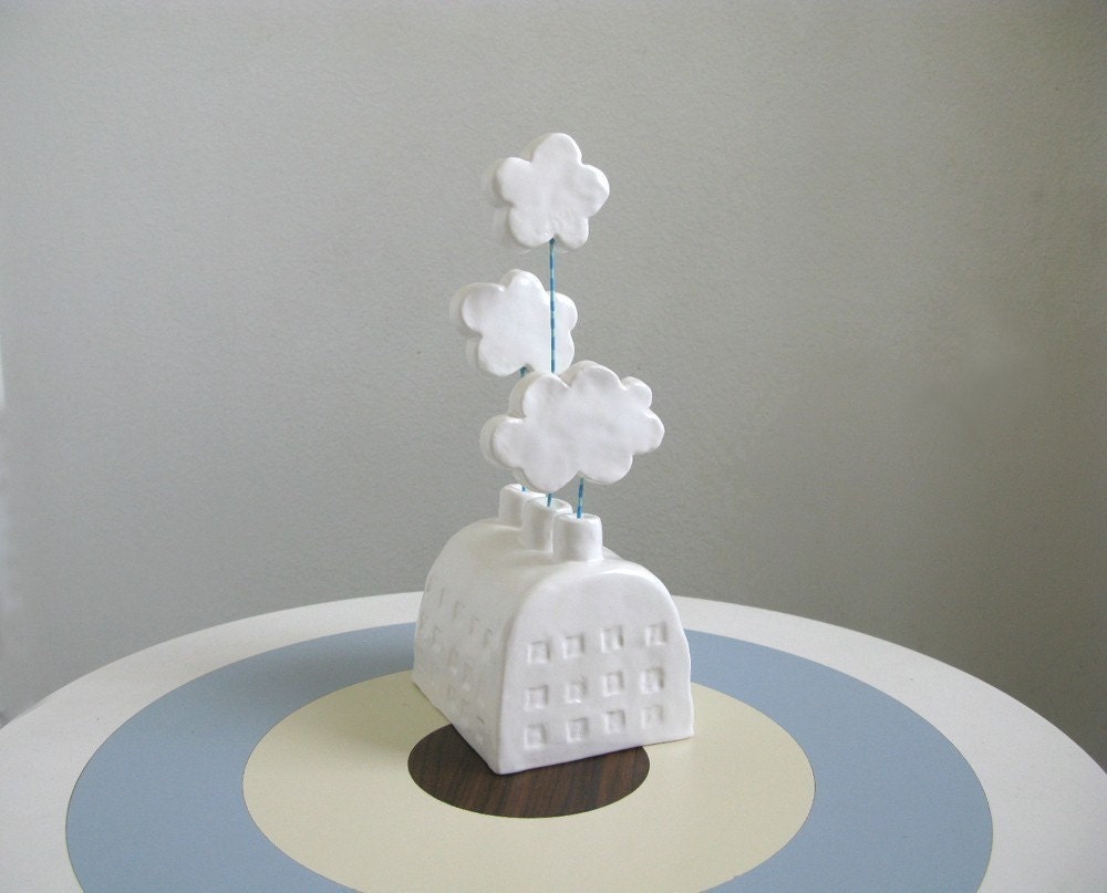 Large Cloud Factory - Ceramic Sculpture