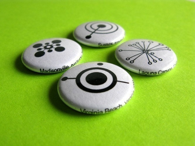 Pin Back Button Pack - Crop Circle Silhouettes