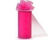Set of 6 Made in USA tulle 6 x 75 foot spool - more than 45 colors to choose from