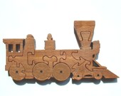 Steam Engine - Train - Wood Puzzle - New - Hand Made - Child Safe - Non-Toxic Finish