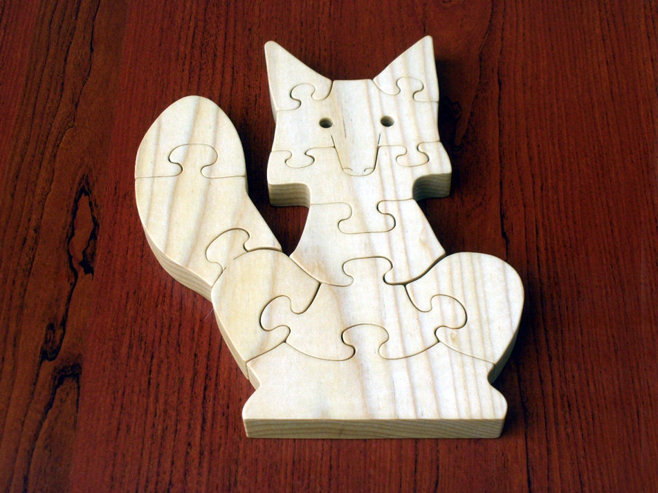 Sly Fox - Childrens Wood Puzzle Game - New Toy - Hand-Made - Child-Safe
