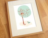 Bird house - A4 print