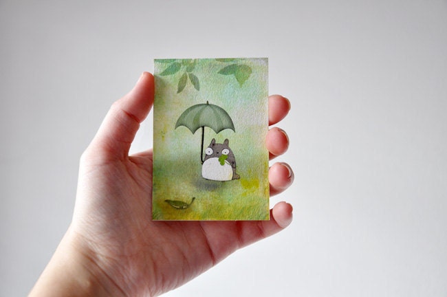 Totoro - aceo card