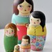 Pastel Muniecas nesting dolls - OOAK